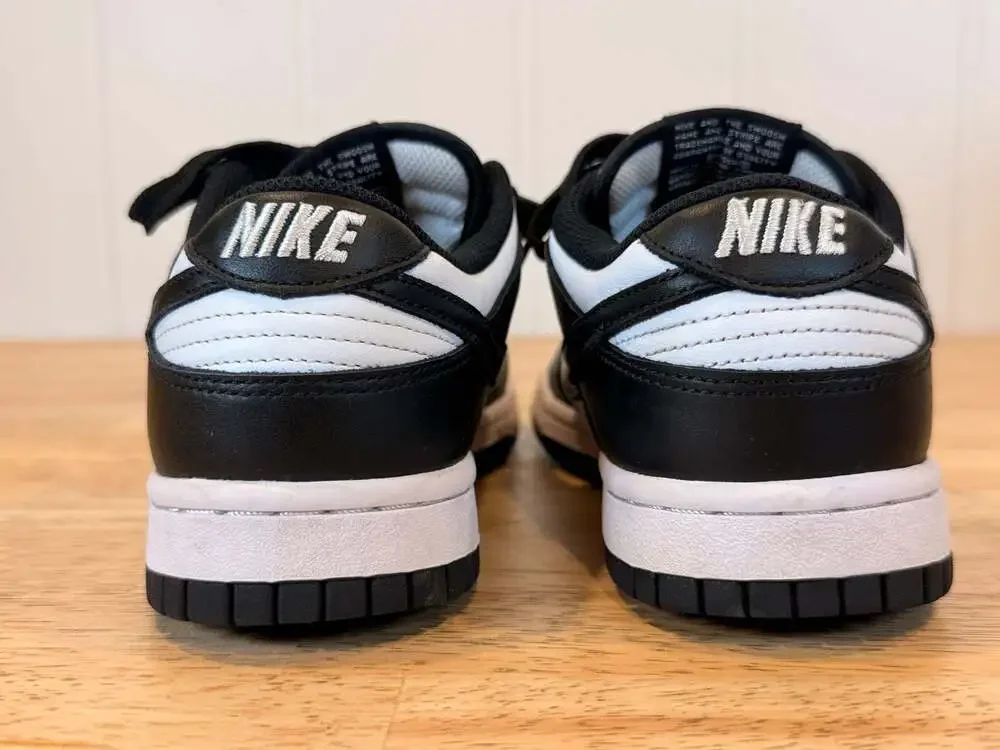 Nike Dunk Low Retro 'Panda' Black and White Sneakers size 7
